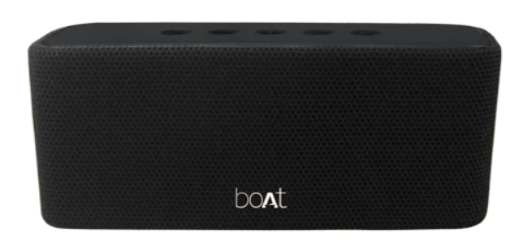 Premium Black Bluetooth home speaker with boat logo