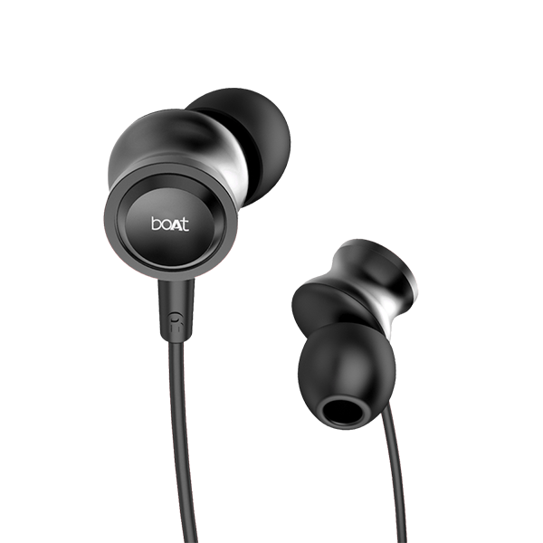 boAt BassHeads 152 | Wired Earphone with Premium HD Sound, Angled Headphone Jack, Super Extra Bass, Active Voice Assistant