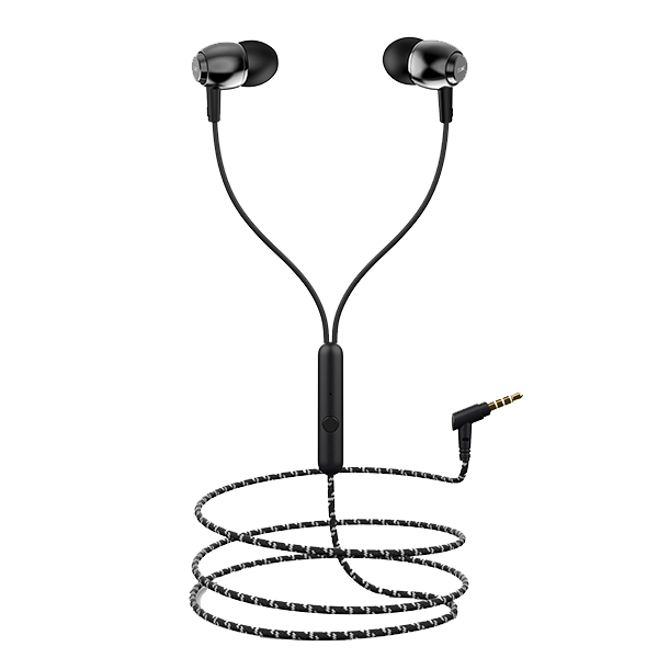 BassHeads 162 | Wired Earphone Made with Durable Coated Cable, Premium 10mm Drivers, Super Extra Bass, In-Built Mic