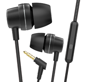 BassHeads 182 | In-Ear Wired Earphone with 10mm Driver, Durable Braided Cable, Active Voice Assistant