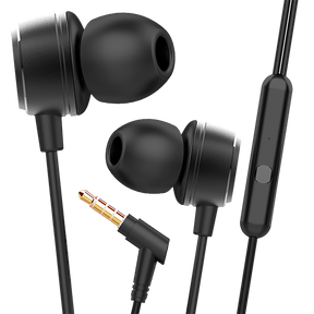 BassHeads 172 | Wired Earphone with Integrated Music Control, 10mm Dynamic Driver, Braided Cable, Premium Metallic Finish