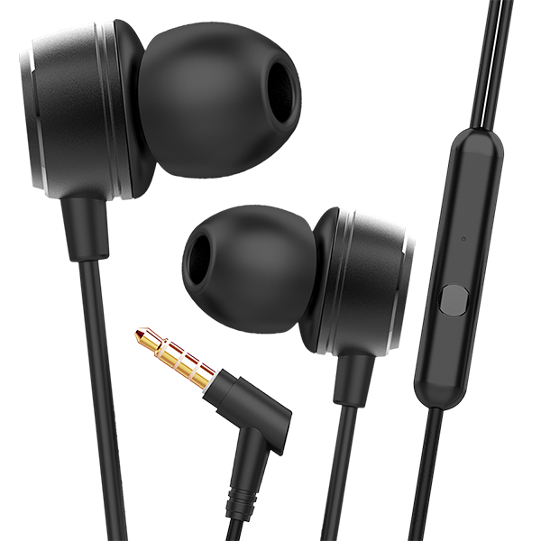 BassHeads 172 | Wired Earphone with Integrated Music Control, 10mm Dynamic Driver, Braided Cable, Premium Metallic Finish