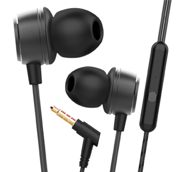BassHeads 172 | Wired Earphone with Integrated Music Control, 10mm Dynamic Driver, Braided Cable, Premium Metallic Finish