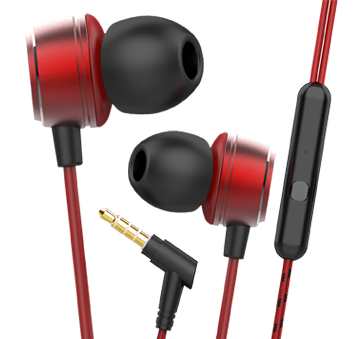 BassHeads 172 | Wired Earphone with Integrated Music Control, 10mm Dynamic Driver, Braided Cable, Premium Metallic Finish