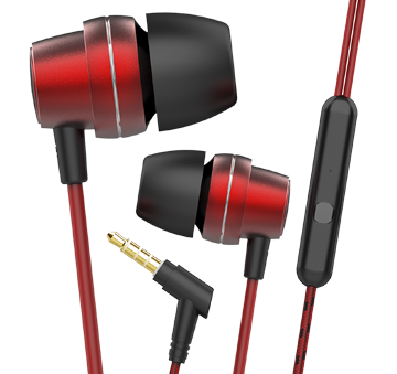 BassHeads 182 | In-Ear Wired Earphone with 10mm Driver, Durable Braided Cable, Active Voice Assistant